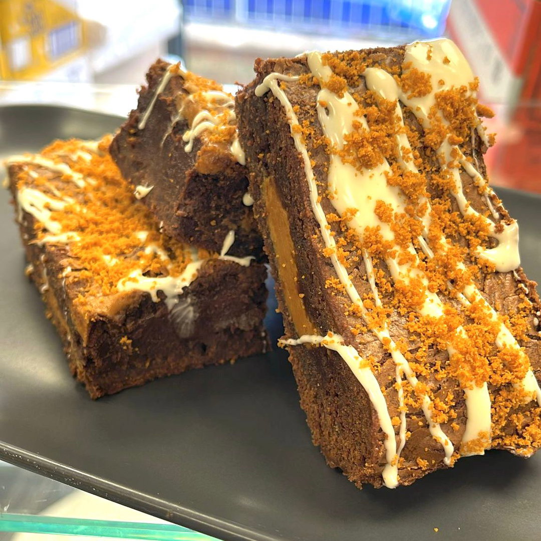 Biscoff Stuffed Brownie (Sold in minimum of six, price based on six)