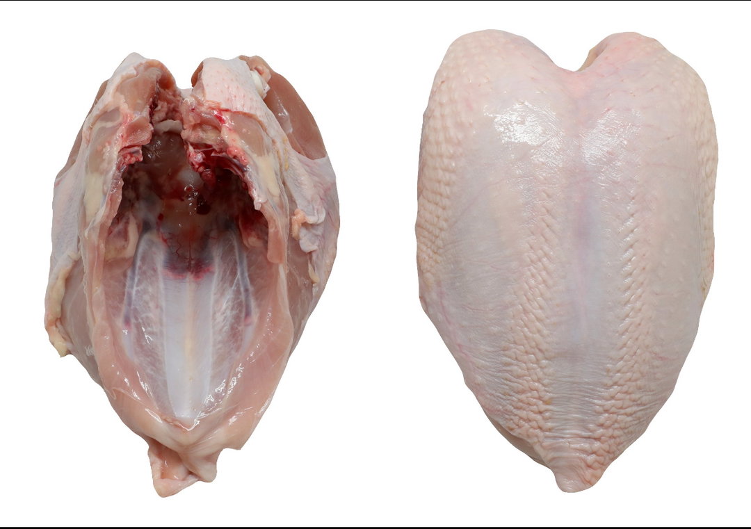 Halal Taiwan broiler chicken 「Breast with bone -CUT」 清真台灣肉雞-帶骨雞胸（剁塊）