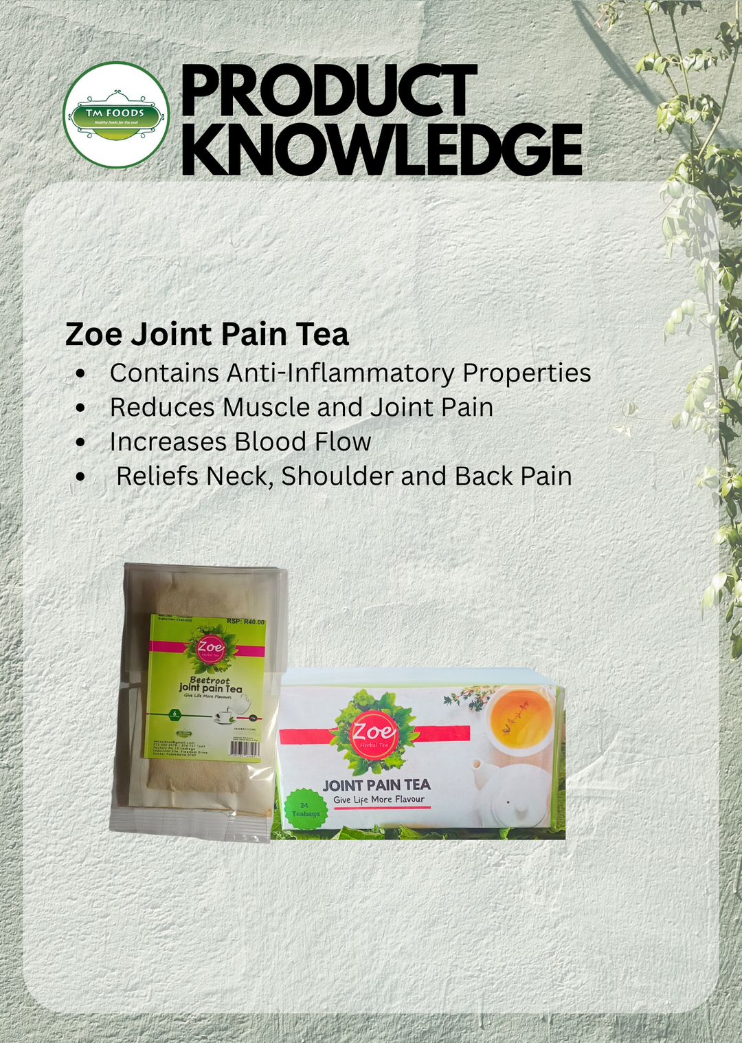 Zoe Joint Pain Tea 24's