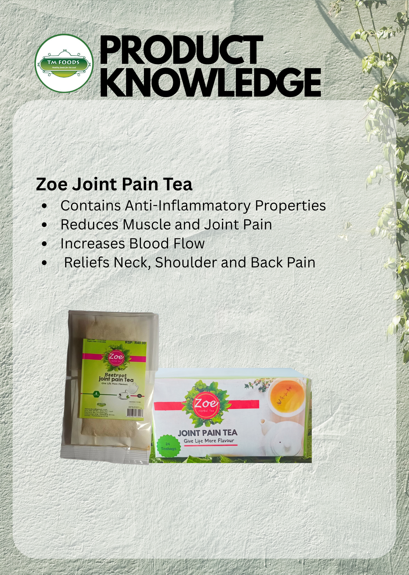 Zoe Joint Pain Tea 24's_0