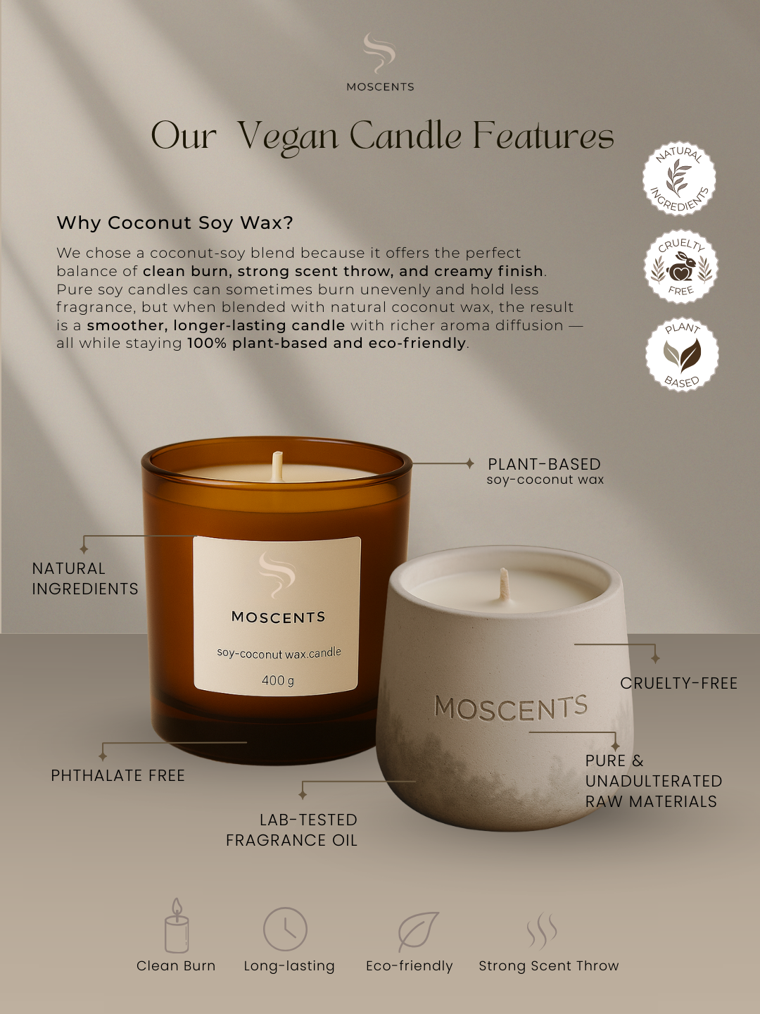 Ceramic Vegan Perfume Candle 200g_7
