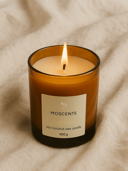 Amber Vegan Perfume Candle 400g
