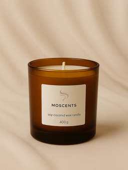 Amber Vegan Perfume Candle 400g