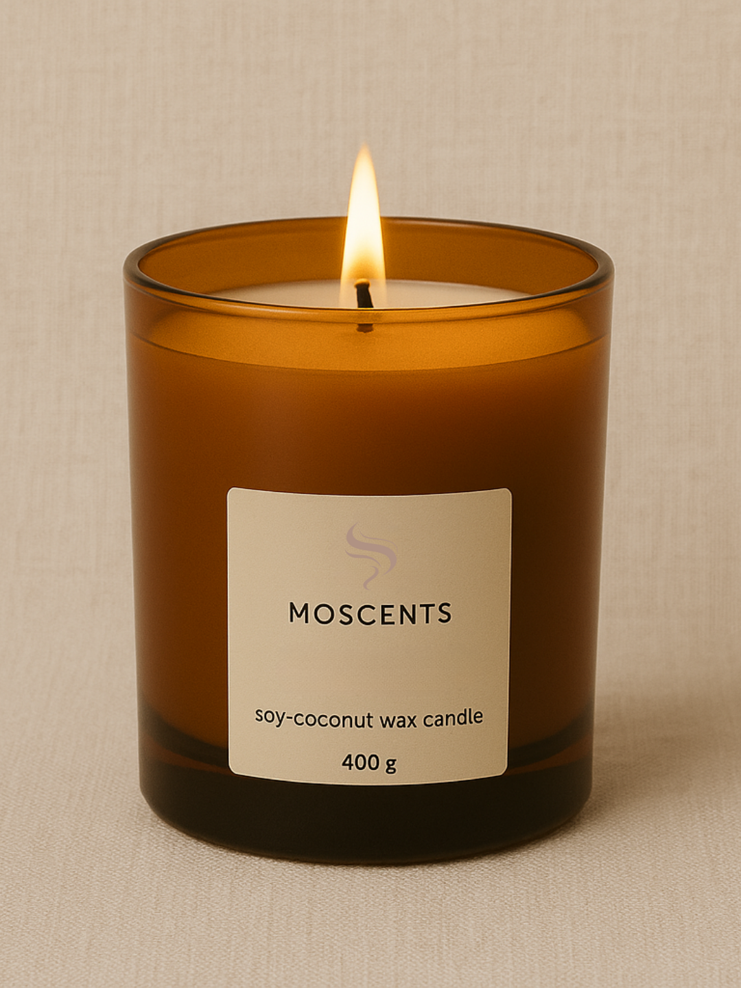 Amber Vegan Perfume Candle 400g