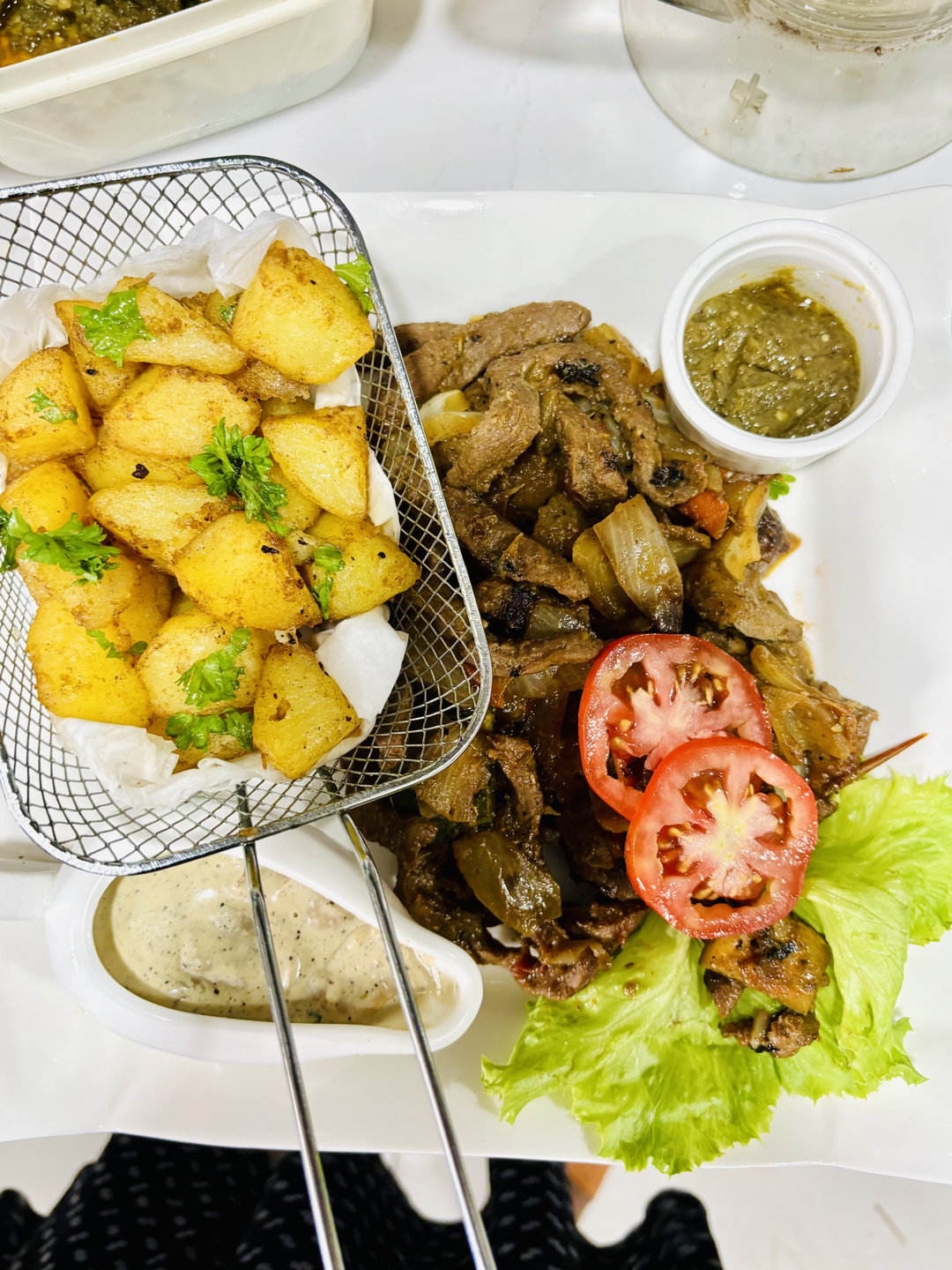 Demi Poulet braisé ou frit ou soupe
