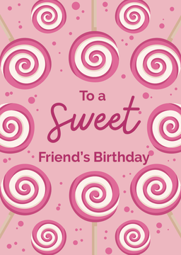 Sweet Friend Birthday Card