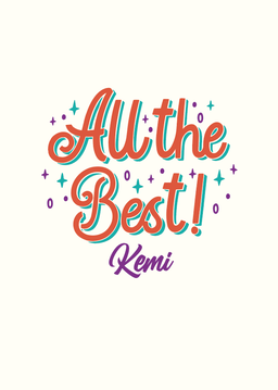 All the Best Card