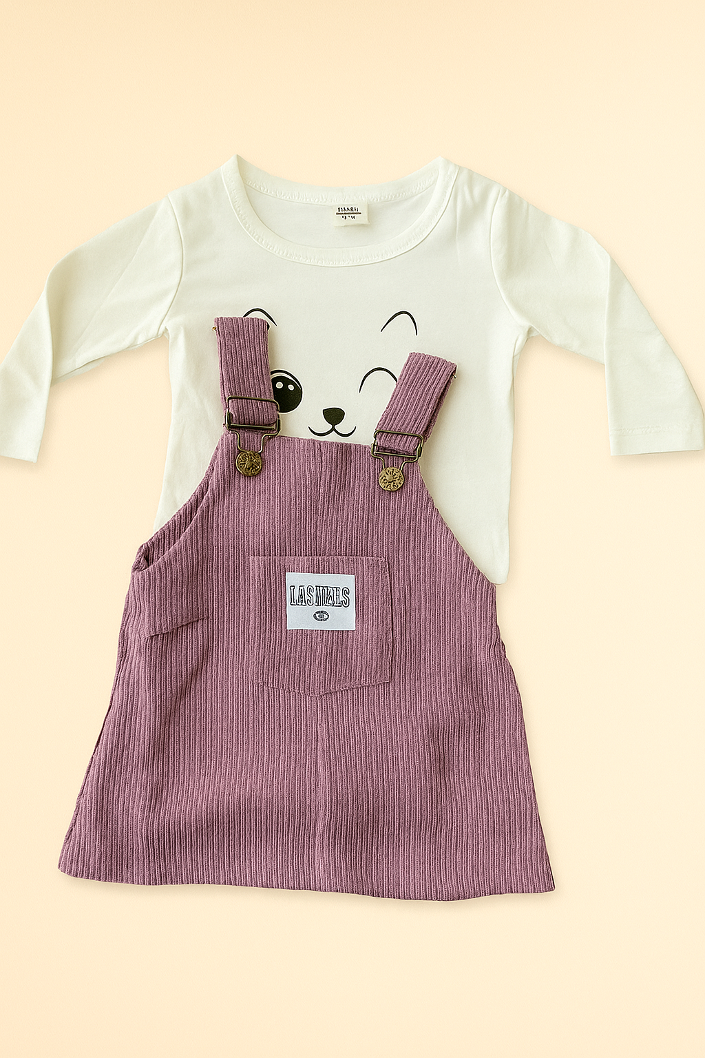 Baby Girl 2-Piece Overall Dress Set (6–9 Months)_0