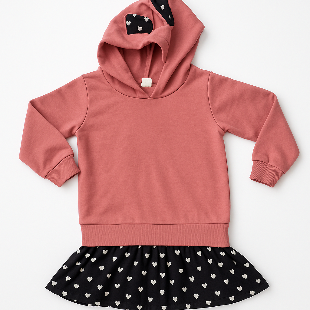 Pumpkin Hoodie Dress – Girls’ Outfit (Age 3–4 Years)