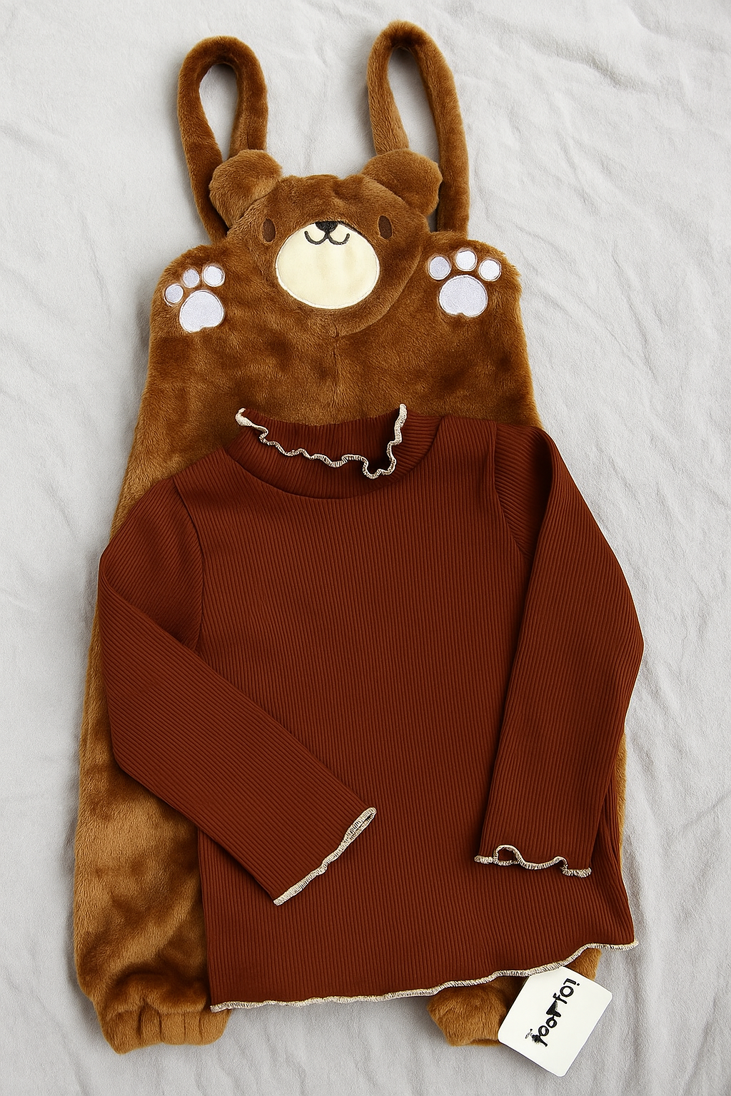Cozy Bear Overall Set (3–4 Years)