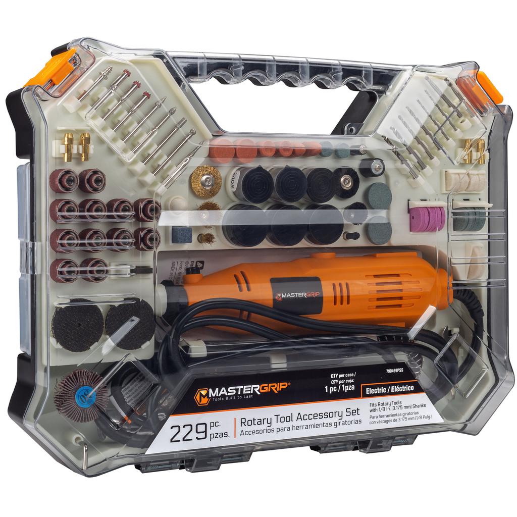 Taladro Electrico con Juego de Herramientas Rotativas 229 Piezas._2