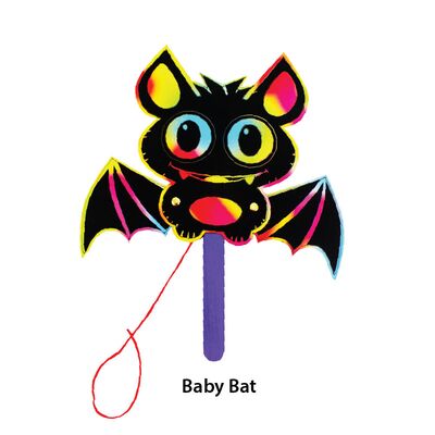 (Pack of 3) Scratch Art Halloween Puppet Kit_1