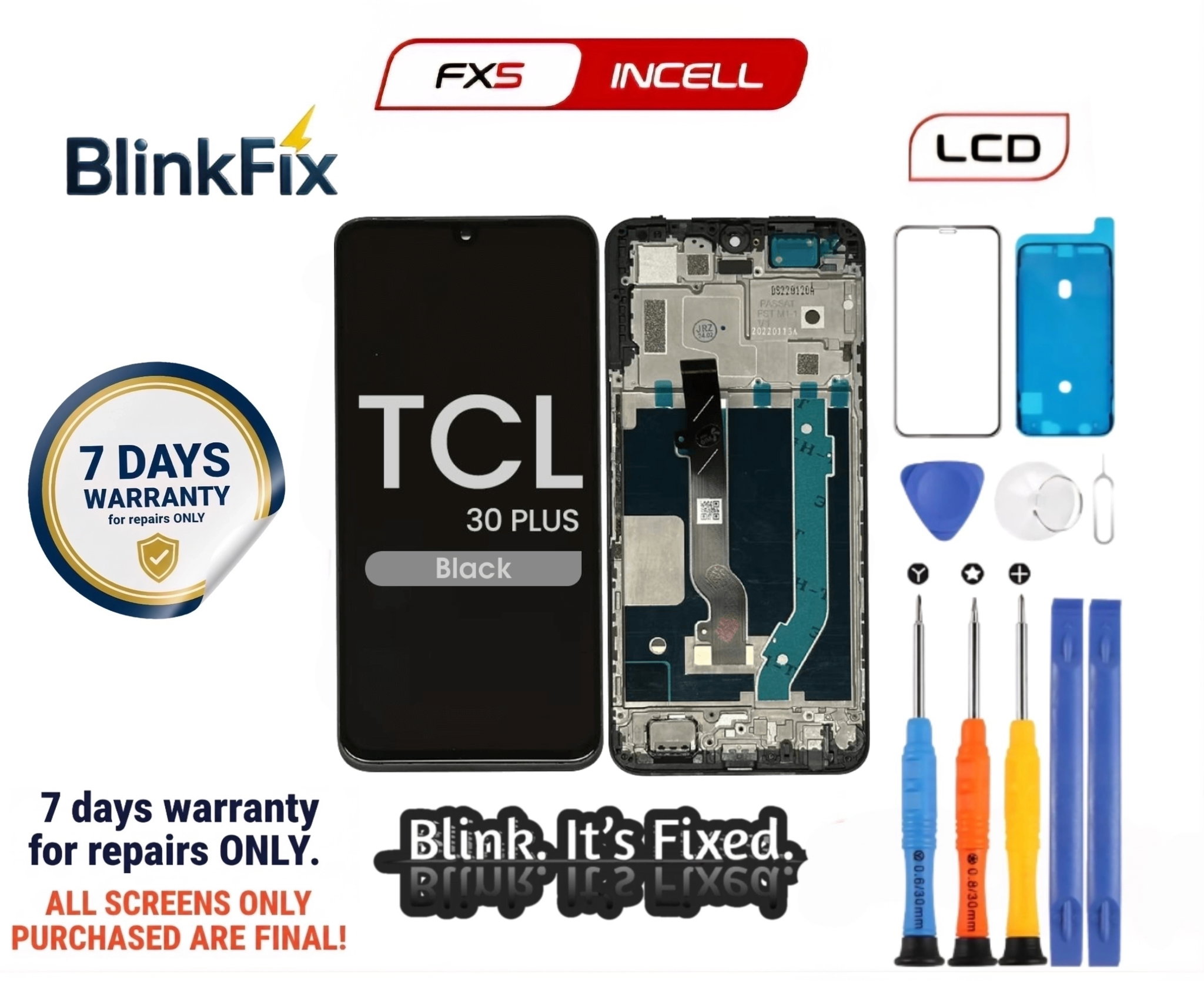 TCL 30+ (T676j) LCD Assembly_0