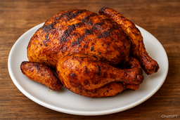 Whole Roasted Chicken – Golden Crispy Skin, Juicy Flavor