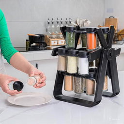 Porte-Épices Rotatif avec Pots – BCB_0188