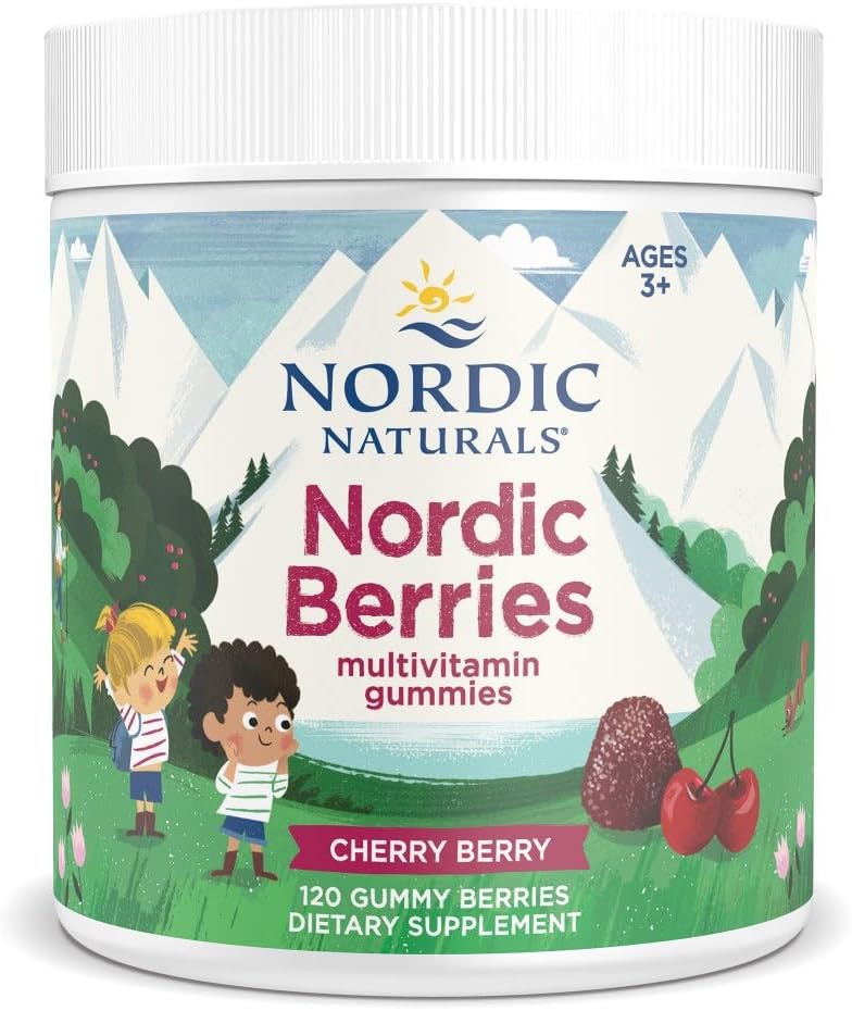 Nordic Berries Multivitamin Gummies, Cherry Berry Flavour