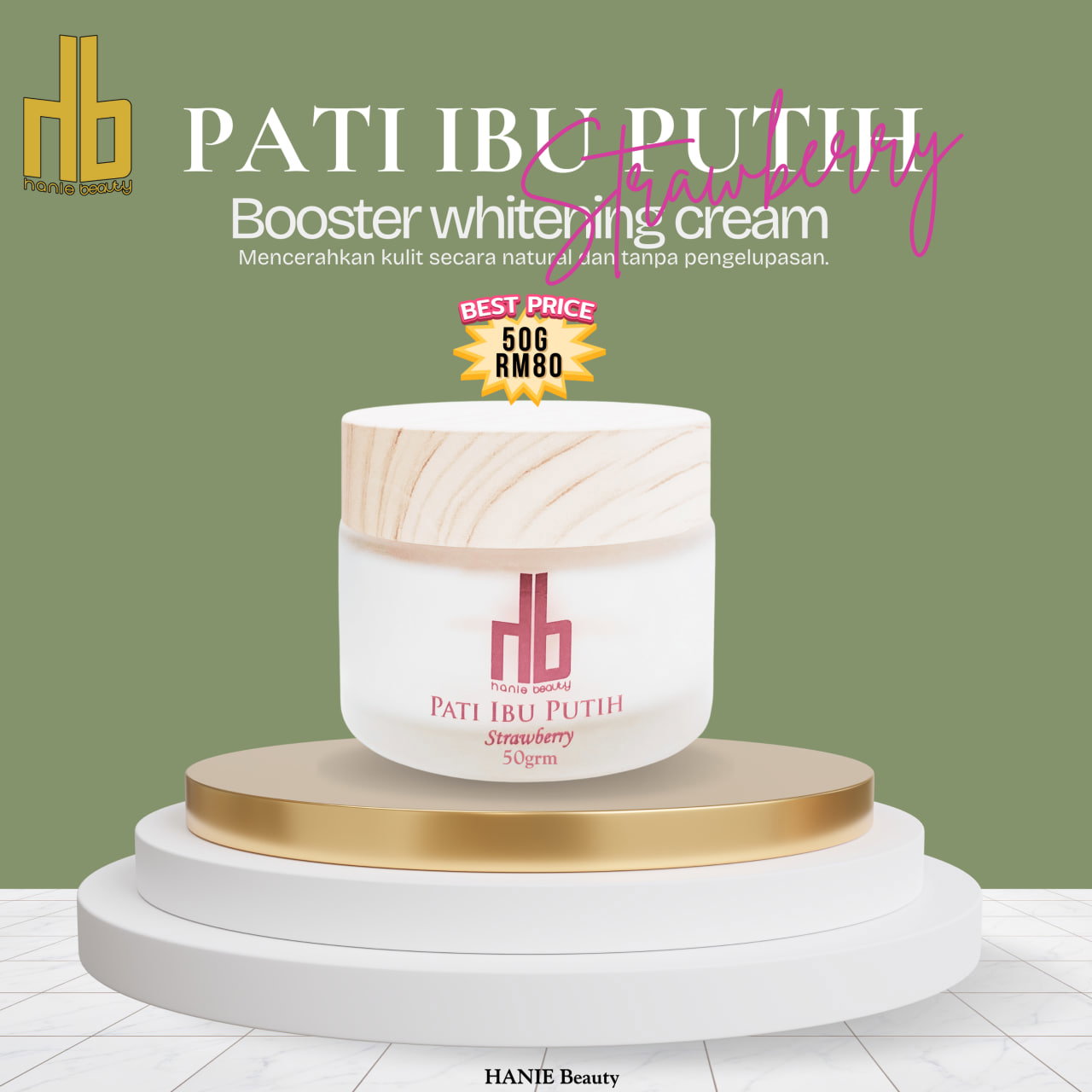 PATI IBU PUTIH STRAWBERRY - 50G_0