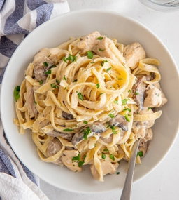 Chicken Mushroom Alfredo