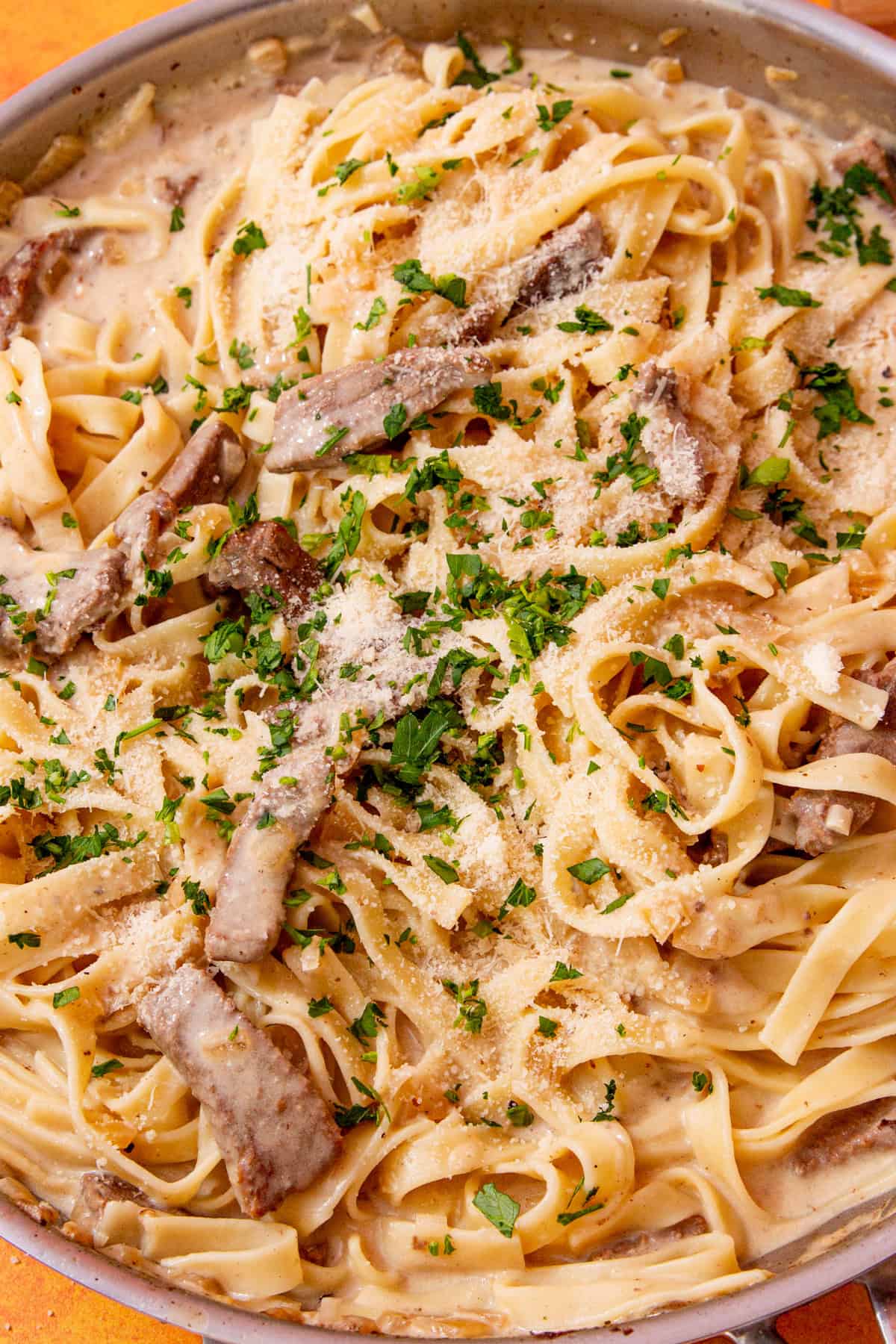 Creamy Steak Fettuccine_0