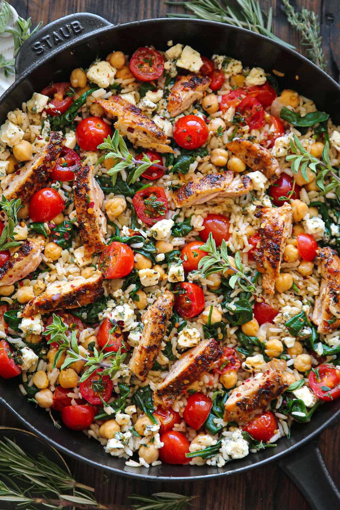 Paprika Chicken with Feta & Basmati Rice