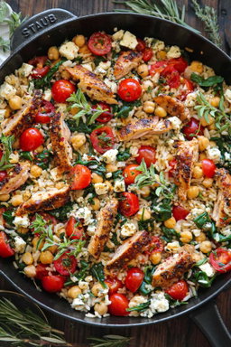 Paprika Chicken with Feta & Basmati Rice