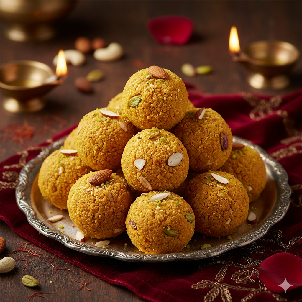 Nutty Besan Ladoo_0