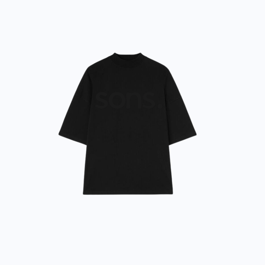 SONS OVERSIZED BLACK PRINT T-SHIRT_0