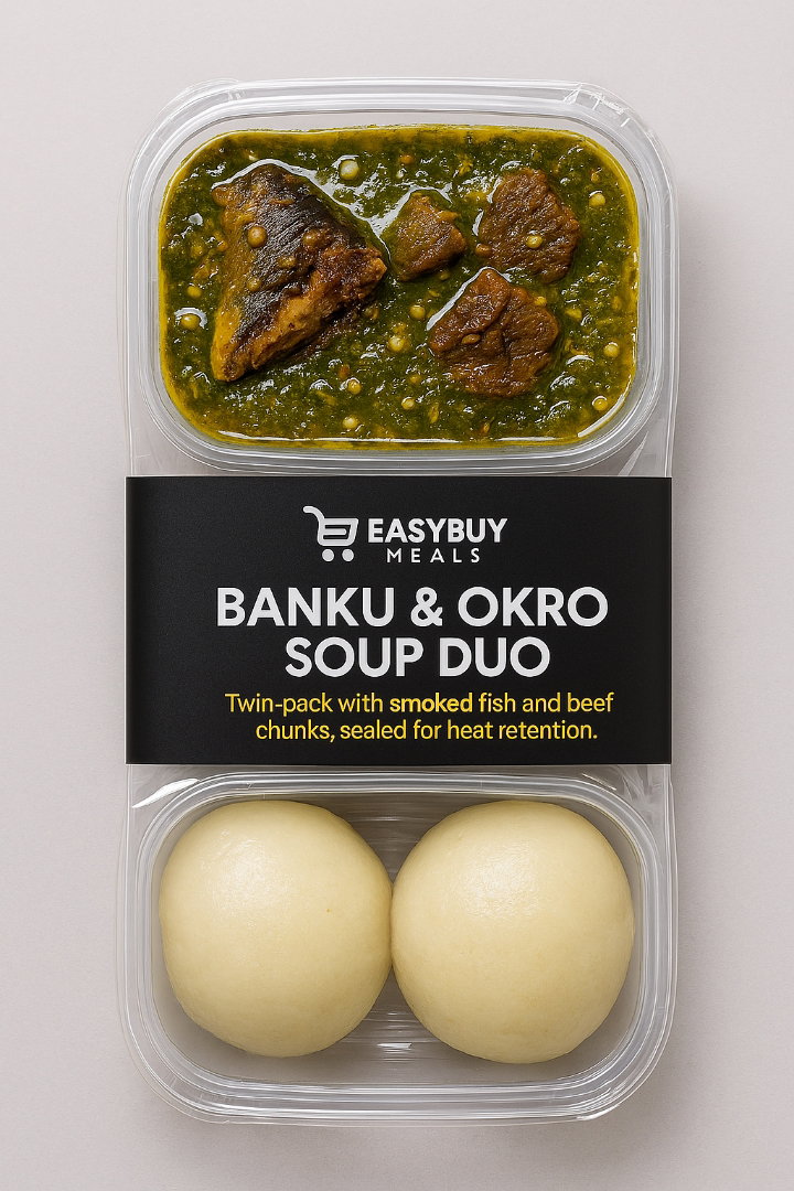 Banku & Okro Soup Duo – Smoked Fish & Beef Combo_3