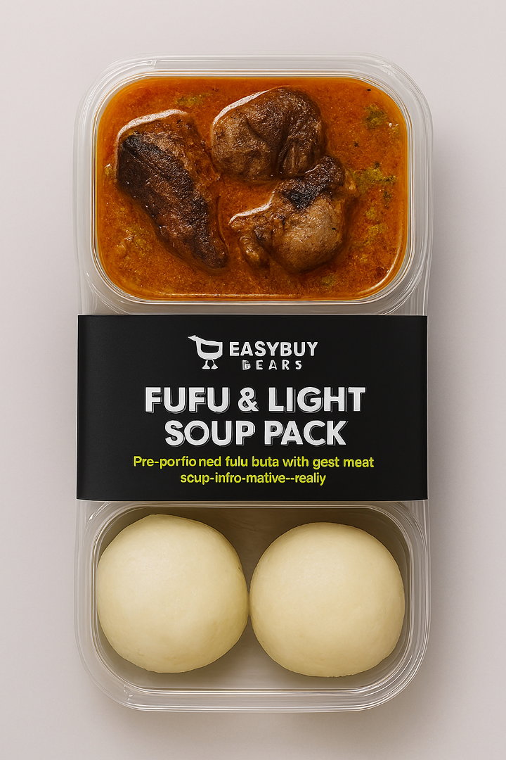 Fufu & Light Soup Pack – Goat Meat Special_3