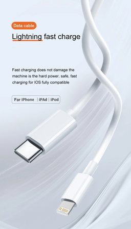 iPhone Type-C to Lightning 3ft Cable