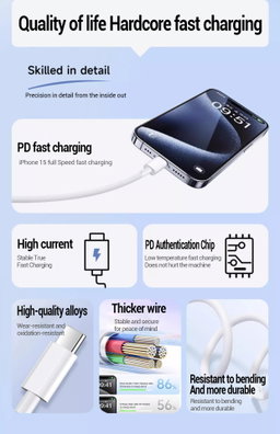 Type-C to Type-C 3ft Cable