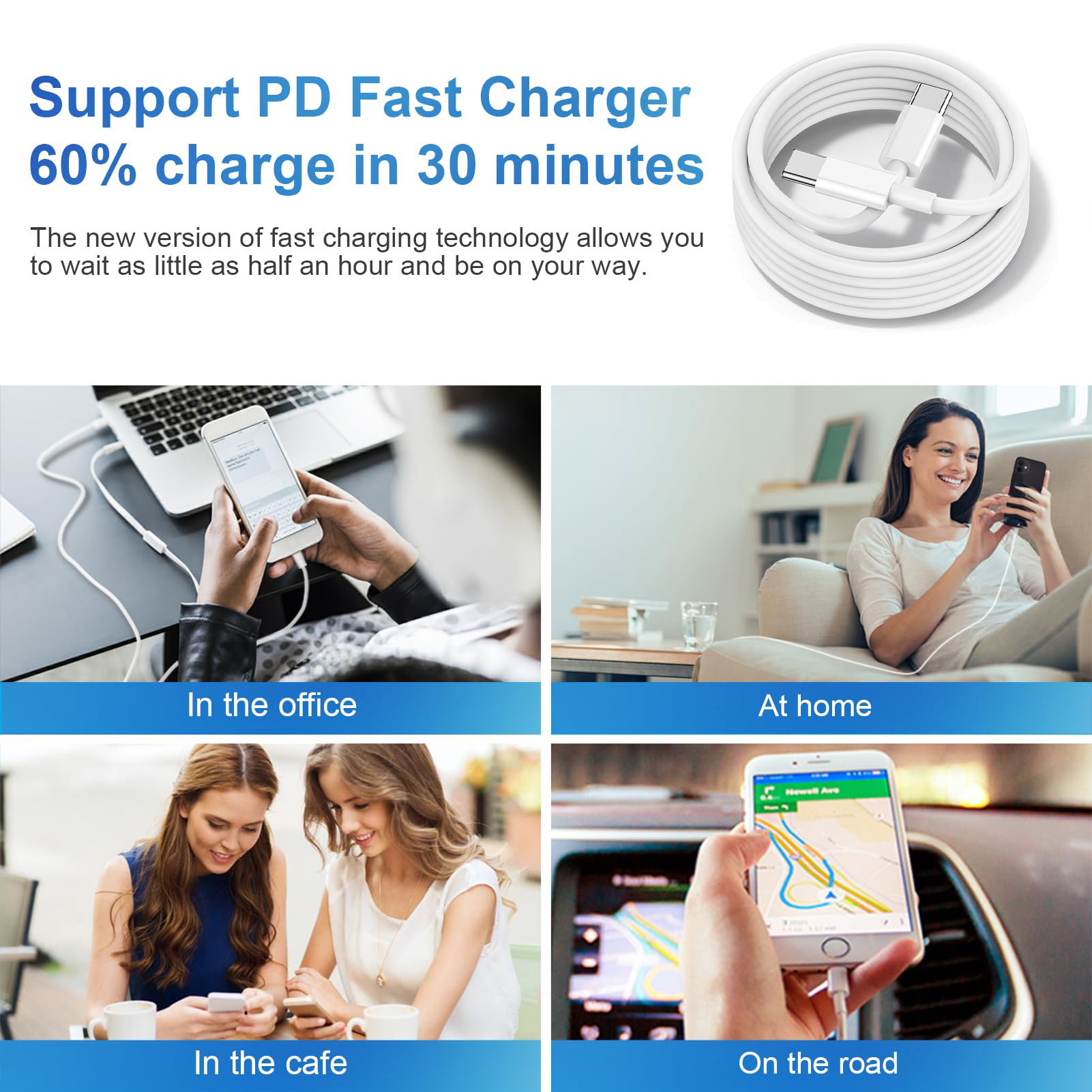 iPhone Type-C to Lightning Fast Charger (20w Block and 3ft Cable)_1
