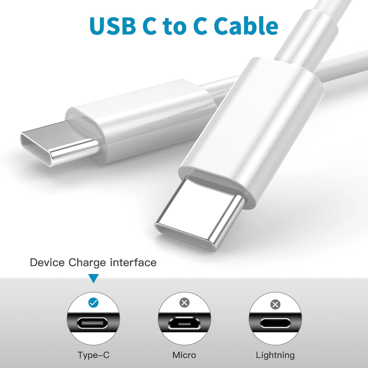Type-C to Type-C Fast Charger (20w Block and 3ft Cable)_2