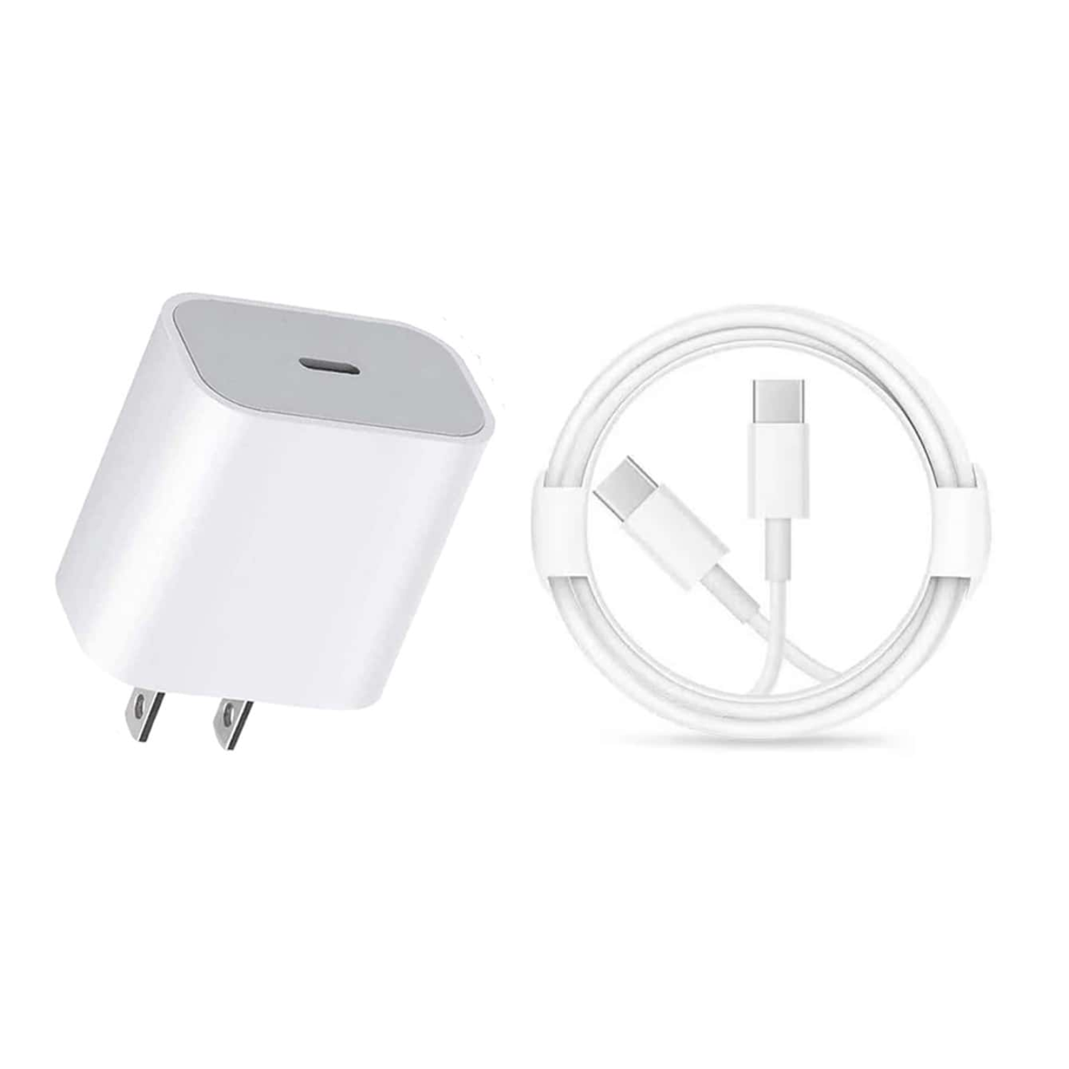 Type-C to Type-C Fast Charger (20w Block and 3ft Cable)_1