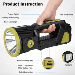 Multifunction Solar Flashlight
