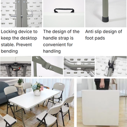 HALF FOLDING STRONG TABLE (MEJA) 