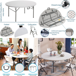 HALF FOLDING STRONG TABLE (MEJA) 