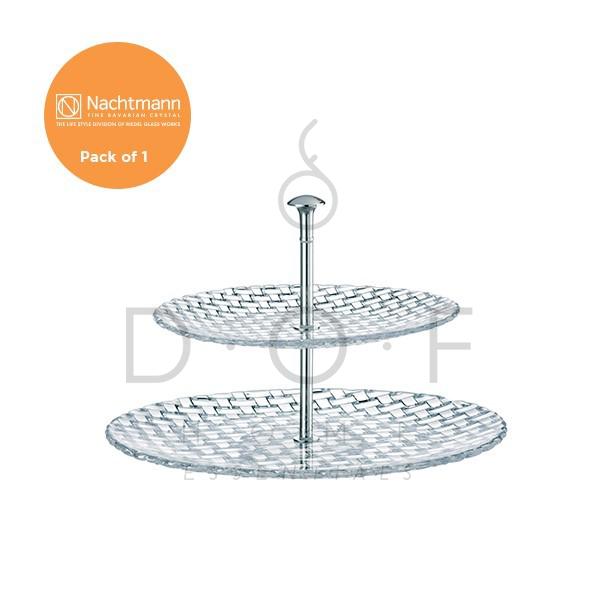 CAKE STAND/PIRING SAJI SUSUN NACHTMANN BOSSA NOVA TWO TIER TRAY LARGE_0