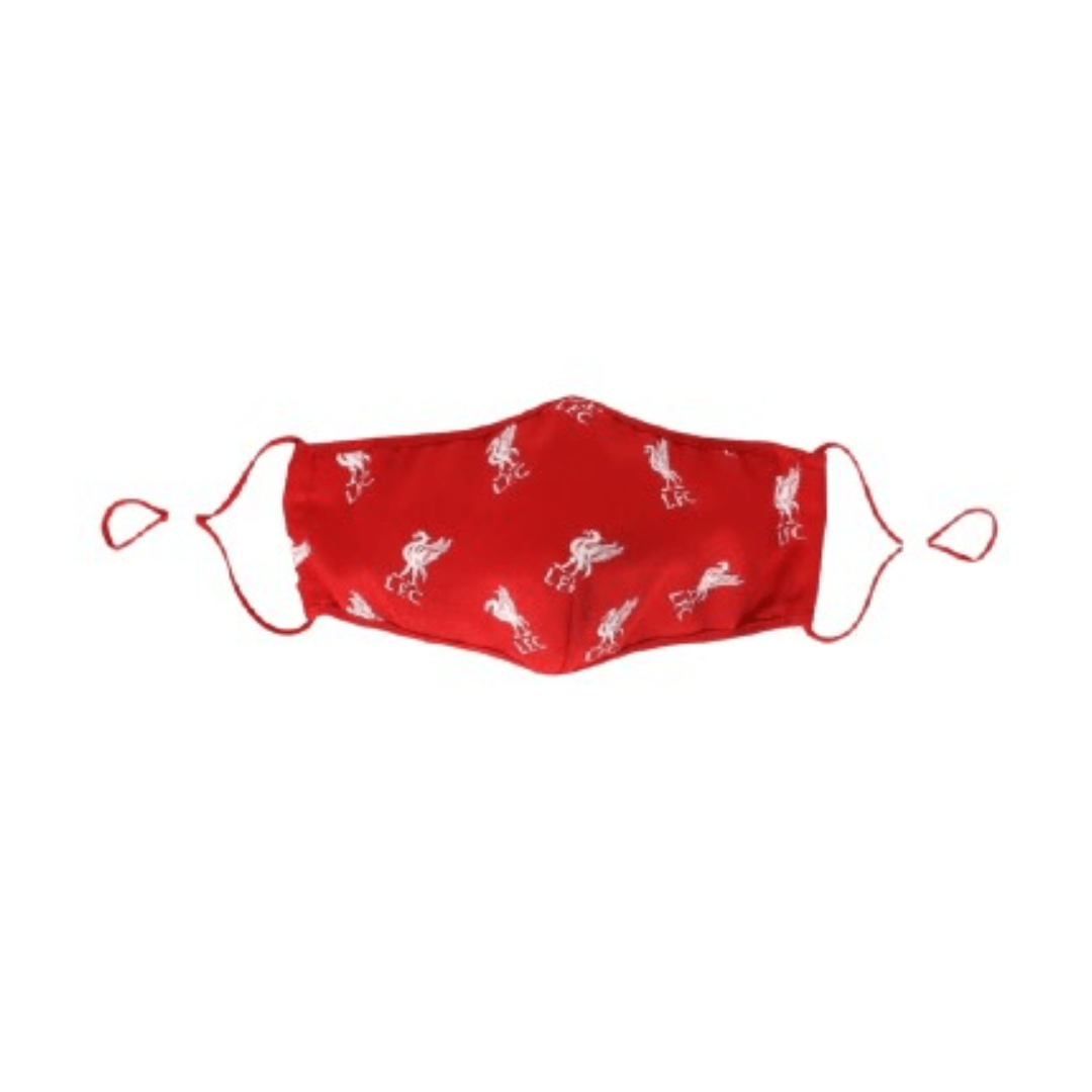 LFC Adults Liverbird Print Face Cover - Red (A15985)