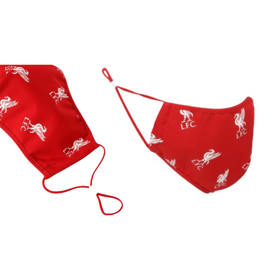 LFC Adults Liverbird Print Face Cover - Red (A15985)_1