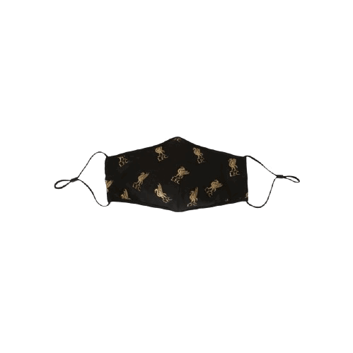 LFC Junior Liverbird Print Face Cover - Black (A15989)
