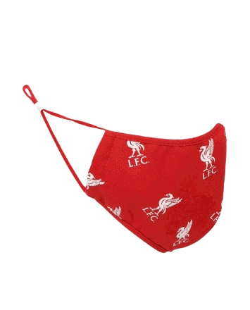LFC Junior Liverbird Print Face Cover - Red (A15988)_1