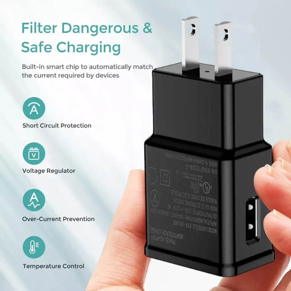 Samsung Type-C to USB Fast Charger (20w USB Block & 3ft Cable)_3