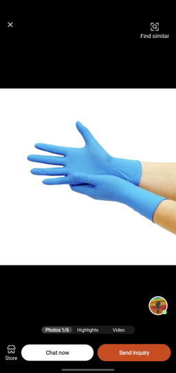 Nitrile gloves