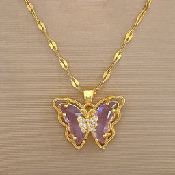 Crystal Butterfly Necklace