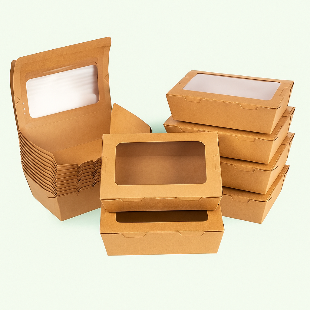 Kraft Takeaway Pack w/Window_0