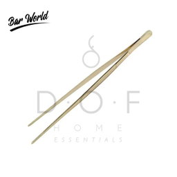BAR WORLD GOLD PLATED GIANT CHEF TWEEZER 30 CM