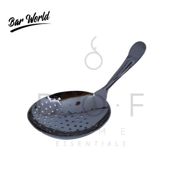 BAR WORLD GUNMETAL BLACK PLATED DELUXE JULEP COCKTAIL STRAINER