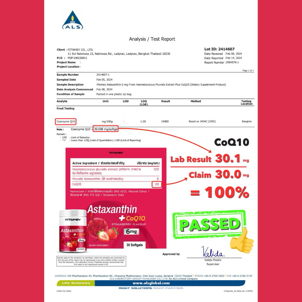 FITWHEY™ Astaxanthin 6mg + CoQ10 30mg | Skin Glow • UV Protection • Eye Health • Anti-Aging Antioxidant | Lab Tested_6
