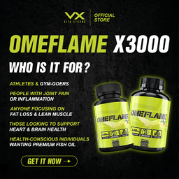 Vitaxtrong Omeflame X3000™ | 100 / 180 Softgels | Ultra-Concentrated Omega-3 Fish Oil 3000mg | EPA & DHA [VX]